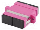 Transition: adapter; OM4; SC/UPC,both sides; 50/125um; -40÷85°C
