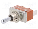 Switch: toggle; Pos: 3; SP3T; (ON)-OFF-(ON); 15A/250VAC; 15A/30VDC
