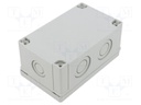 Enclosure: multipurpose; X: 80mm; Y: 130mm; Z: 60mm; MNX; grey; IK08
