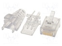 Plug; RJ45; PIN: 8; Layout: 8p8c; IDC,crimped; for cable