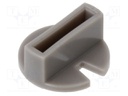 Knob; Ø9.4x4.3mm; grey