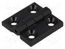 Hinge; Width: 30mm; technopolymer (PA); black; H: 30mm