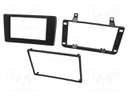 Radio mounting frame; Dacia; 2 DIN; black