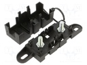 Fuse holder; 500A; M6 screw; Leads: solder lugs M6; UL94V-2; 32V