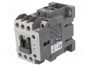 Contactor: 3-pole; NO x3; Auxiliary contacts: NO + NC; 24VAC; 18A
