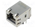 Socket; RJ45; MXMag; PIN: 8; shielded; gold-plated; Layout: 8p8c; THT