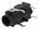 Socket; Jack 3,5mm; female; stereo; ways: 3; angled 90°; on PCBs