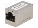 Coupler; coupler; PIN: 8; Cat: 6a; shielded; Layout: 8p8c; for cable
