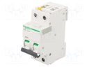 Circuit breaker; 400VAC; Inom: 16A; Poles: 2; DIN; Charact: B; 10kA