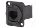 Coupler; FT; Cat: 3; Layout: 6p4c; RJ11 socket,both sides; 19x24mm