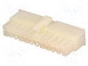 Plug; wire-wire/PCB; female; N42W; 4.2mm; PIN: 24; w/o contacts