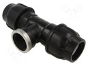 Splice terminal: clamping; for PE pipes; Plast; Medium: water