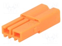 Wire-wire; push-in; 22AWG÷18AWG; 600V; 3A; for cable; plug; PIN: 2