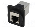 Coupler; FT; Cat: 6; shielded; Layout: 8p8c; RJ45 socket,both sides