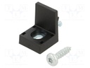 Angle bracket; for profiles; W: 25mm; H: 32mm; L: 25mm; steel