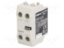Auxiliary contacts; Series: CTX3; Leads: screw terminals