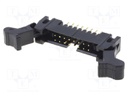 Socket; IDC; male; PIN: 16; straight; with ejector; THT; 2mm