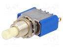 Switch: push-button; Pos: 2; SPDT; Illumin: none; Ø6.5mm