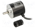 Encoder: incremental; Usup: 12÷24VDC; 2000imp/revol; shaft 6mm