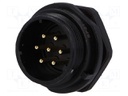 Socket; male; SP21; PIN: 7; IP68; soldering; 500V; 1.5mm2; 15A