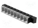 PCB terminal block; straight; 10mm; ways: 8; THT,screw terminal