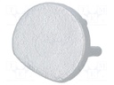 Cap for LED profiles; silver; ABS; Application: PEN8