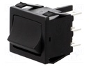 ROCKER; DP3T; Pos: 3; ON-OFF-ON; 10A/250VAC; 10A/28VDC; black; none