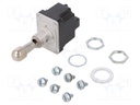 Switch: toggle; Pos: 3; DPDT; ON-OFF-ON; 6A/230VAC; 20A/28VDC; IP67