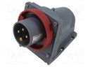 Connector: AC supply 3-phase; socket; male; angled; -25÷40°C; IP67