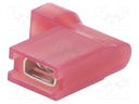 Connector housing; red; 750um2÷1.5mm2; socket; 4.8mm/800um