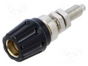 Connector: 4mm banana; socket; 63A; 30VAC; 60VDC; black; -25÷100°C