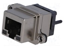 Socket; RJ45; UL94V-0; IP67; THT; for panel mounting; straight