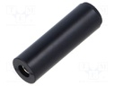 Connector: 4mm banana; socket; 16A; 30VAC; 60VDC; black; tinned