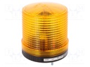 Signaller: lighting; flashing light; amber; Series: S100; 24VDC