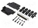 D-Sub; PIN: 37; male; unshielded; angled 45°; soldering; for cable