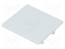 Cap for LED profiles; grey; ABS; Application: VARIO30-02