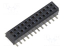 Connector: PCB to PCB; female; PIN: 24; 1mm; CLM; gold-plated; SMT