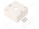 Socket; case; Colour: white; surface-mounted