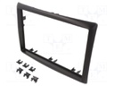 Radio mounting frame; Renault; 2 DIN; black