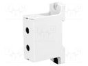 Splice terminal: rail; 6÷95mm2; ways: 1; terminals: 2; grey; TS35