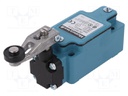 Limit switch; lever R 38 mm, plastic roller Ø19 mm; NO + NC; 6A