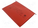 Hanging folder; red
