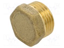 Hexagonal; max.6bar@<90°C,max.16bar@10°C÷30°C; brass CW617N