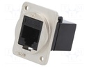 Coupler; FT; Cat: 6; Layout: 8p8c; RJ45 socket,both sides; 19x24mm