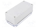 Enclosure: multipurpose; X: 80mm; Y: 170mm; Z: 65mm; PICCOLO; grey