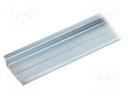 DIN rail; TS35; L: 1m; Mat: zinc-plated steel; Profile ht: 7.5mm