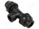Splice terminal: clamping; for PE pipes; Plast; Medium: water