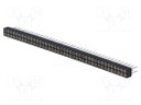 Socket; pin strips; female; PIN: 80; turned contacts,low profile