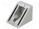 Angle bracket; for profiles; W: 45mm; H: 45mm; L: 54mm; aluminium
