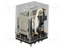 Relay: electromagnetic; DPDT; Ucoil: 24VDC; 10A/110VAC; 10A/24VDC